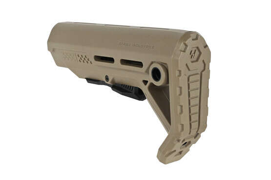 The Strike Industries Mod1 Stock features quick detach sling swivel sockets